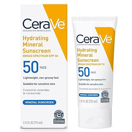 CeraVe 100% Mineral Sunscreen SPF 50