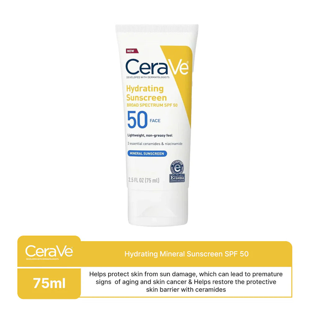 CeraVe 100% Mineral Sunscreen SPF 50