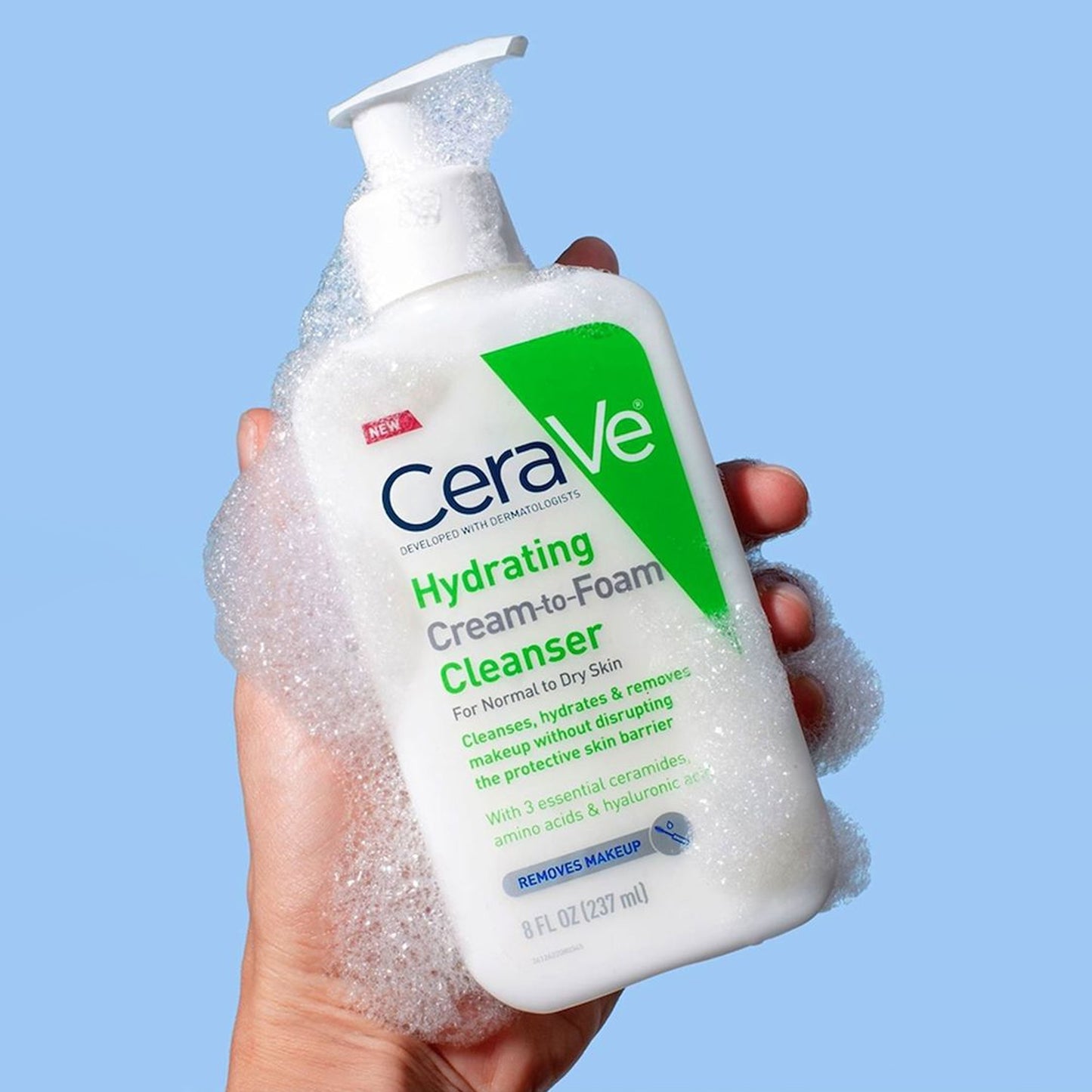 CeraVe Hydrating Cream-to-Foam Cleanser 236ml